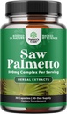 כוח נוסף Saw Palmetto Extract - תרכובת צמחית מתקדמת לבריאות שיער ותמיכה שתן עם Plant Sterols & Flavonoids - Potent Herbal תוסף עם 500 מ"ג לשרת - 30 קפסולות