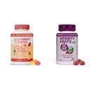 SmartyPants Kids Multivitamin Gummies ו Probiotic Immunity Bundle: אומגה 3 שמן דגים (EPA / DHA), ויטמין D3, C, ויטמין B12, B6, Digestive & Immune תוספת תמיכה (30 יום אספקה)