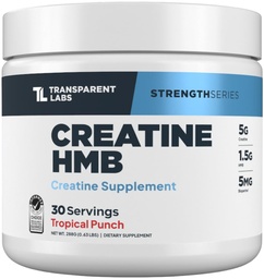 Transud Labs Creatine HMB - אבקת Creatine Monohydrate עם HMB לצמיחת שרירים, כוח מוגבר, אנרגיה מוגברת Output, ושיפור ביצועים אתלטיים - 30 משרתים, טרופי Punch