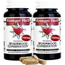Croeger Herb מוצרים, Wormwood Herb, Black Walnut, Clove, Quassia, Worm Wood Detox ניקויse - Wormwood קפסולות, non-GMO, Gluten Free, No Preservatives או Fillers - 200 קפסולות, מיוצר בארה"ב