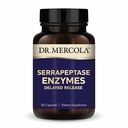 Dr. Mercola Serrapeptase Enzymes - תומך בתפקוד תאי בריא - נדחה - non-GMO, Gluten-Free - 60 קפסולות