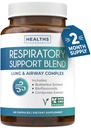 תוסף בריאות נשימה - Invigorating Lung Support Helps Support Clear Airways Mucus Removal and Seasonal or Year Round Detox - Herbal Non-GMO Formula (2 חודשים)