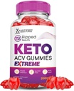 Justified Laboratories Ripped Results Keto ACV Gummies Extreme 2000MG Ripped תוצאות Keto Gummies Apple Cider Vinegar פורמולה עם אבקת מיץ Pomegranate B12 טבעוני non GMO 60mys