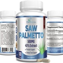 כוח נוסף ראה את Palmetto - 45% לחלץ תוסף Prostate, Decrease Frequent Urination, DHT בלוקר לצמיחה שיער, non-GMO, 100 קפסולות