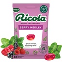 Ricola Berry Medley גרון טיפות, 45 הרוזן, נוחות גרון וטיפול, הרדמה אוראלית, באופן טבעי פלאמור