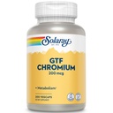Solaray GTF Chromium 200mcg - טהור Chromium GTF 200 mcg תוסף, תומך פונקציונליות מטאבולית ובריאות הגוף עבור גברים ונשים - 200 קפסולות טבעוניות