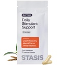 Stasis Daytime Energy & Focus תוסף Pair עם Stimulant שלך - New & Improved Formula for All-Day Energy, Mood & Brain Support - Nootropics עם תוספת CoQ10 & Rhodiola Rosea (25 משרתים)