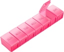 תוספת גדולה גלולת גלולות מארגנת שבועי, KAPENS Daily Pill Case Box Large Capacity Measuretments, 7 Day Pill Containers for Medicine Supplements ויטמין Fish Oil, Red Red Red