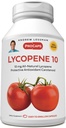 AndREW LESSMAN Lycopene 10 מ"ג - 360 Softgels - Protective Anti-oxidant Carotenoid. מסייע להגן על צפנים מפני נזק משפטי חינם, תומך השד, Prostate, Cardiovascular System. אין תוספת
