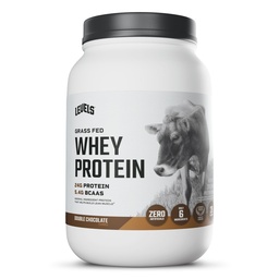 רמות Grass פדו אבקת חלבון Whey, אין מלאכותיות, 24G של חלבון, שוקולד כפול, 2LB