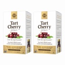 Solgar Tart Cherry 1000 מ"ג, 90 קפסולות ירקות (Pack of 2) - Antioxidant עם Quercetin, Chlorogenic Acid & Anthocyanins Compounds - Non-GMO, טבעוני, Gluten Free, חלב חינם - 180 מוחלט המשרתים