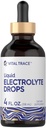Karlyle Electrolyte Drops 4 oz | תוספי נוזל לחות עבור משקאות | פורמולה טבעונית | Keto-Friendly, non-GMO, Gluten Freeten