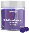 Droppels Multi-Mushroom Gummies | טבעוני, Pectin- Based & non-GMO | Maitake, Shiitake, טורקיה Tail, Chaga, Reishi & Lion's Mane Supplement