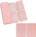 FY Daily Pill מארגנת,2 Pcs 7 השוואתיות ב- Portable Pill Travel, Folding Design Pill Box for Purse Pocket to Hold הויטמינים,Cod Liver Oil,Supplements ותרופות-Pink