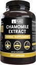 מיצוי Chamomile (365 קפסולות) No Magnesium Or Rice Fillers, Always Pure, Lab מאומת