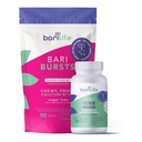 Bari Life Just One Chewable: Once Daily Bariatric Multivitamin + Iron ו-BariBurst Calcium Citrate Soft Chews for Gastric Bypass, Gastric או Duodenal Switch (Watermelon)