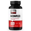 עבור ויטמין B Complex לתמיכה באנרגיה, ביוטי, ובריאות הלב, כולל ויטמין B1, ויטמין B2, ויטמין B3, ויטמין B6, ויטמין B12 ועוד, טבעוני, non-GMO, 60 קפסולות ירקות
