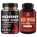 Bundle of Hory Goat Weed Extract Complex and Energyzing Nitric Oxide תוסף לגברים - עם Tribulus Saw Palmetto L Arginine ו-טונגקאט Ali Extract - Nitric Oxide Pills for Men with Beet Root