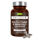 Igennus High Potency Methylated Multivitamin לנשים, Pure & נקי Ingredients, MTHFR תוספת עם Active B-Vitamins, ויטמין K2 MK7, Gentle Iron, Sustained שוחרר, non-GMO & Halal, 180 טבליות