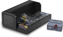 גלולת גלולות 2 פעמים ביום, Am Pm Twice Daily Pill Case, Detachable Large Travel Pill Box 7 Day, Weekly Pill Container for ויטמין Medicine Supplement Fish Oil (Black)