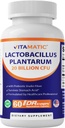 Vitamatic Lactobacillus Plantarum - 20 מיליארד ל-DR קפסולת - 60 הרוזן - תמיכה תזונתית - Made with Prebiotic Inulin סיבים