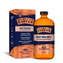 ריבונית Bio-Active Copper Hydrosol - תוסף נוזלי Bioavailable Copper למבוגרים וילדים עם Silver Hydrosol לשיער, עור וציפורים - 32 fl oz (946mL)