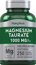 Piping Rock Magnesium Turate | 1000mg | 250 Caplets | Chelated and Buffered