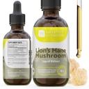 Lions Mane Extract - Lions Mane Tincture - מיוצר בארה"ב - תוספת Mushroom לזיכרון, פוקוס וקלרנס - Daily Mushroom תוסף - 4 Fl oz.