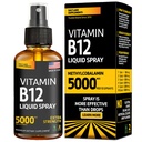 ויטמין B12 Sublingual Spray 5000 mcg - טבעוני Methylcobalamin נוזל B12 Boost אנרגיה, Mood & Brain Health - Gluten-Free, non-GMO B12 Spray for Men & Women - Easy Dosage (5000 mcg in 10 Sprays)