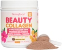 Beauty Collagen אבקת 5 סוגים של hydrolyzed Collagen, Sea Mos, ביוטין, Keratin, Hyaluronic Acid, ויטמין C ו Probiotics-Hair, Skin, Nails-All Natural, Made in USA-45 משרתs-שוקולד