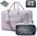 LoveVOOK Travel Duffle Bag - Women's Weekender Stand On Overnight Laptop & התעמלות Bag with Toiletry/Shoe Pocket, בית החולים במשרה מלאה
