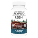 Host Defense Reishi קפסולות - Heart & Immune Health Support - תוסף Mushroom לתמיכה באנרגיה ו Vitality - Reishi תוסף ל- Well-Being - 60 קפסולות (30 משרתים)
