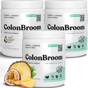 קולון Broom Psyllium Husk אבקת עם Stevia (פריים טרופיים) - ניקוי קולון עבור Bloating Relief & Gut Health - קולון Broom סיבים משקה - אבקת סיבים טבעונית Stevia, 150 משרתים