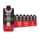 אופטימוסם תזונה זהב חלבון שקד, 24g חלבון, מוכן לשתות משקאות חלבון, סטרוברי, 11 Fl Oz, 12 Count (Pack of 1) (Packing May Vary)