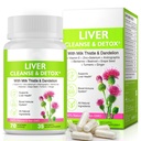Liver Renew Cleanse Detox, Liver Cleanse Detox & Fix & Support | 70 קפסולות | תוספת צמחית לבריאות Liver