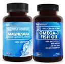 BioEmblem Triple Magnesium Complex ו- BioEmblem אומגה 3 שמן 2000mg