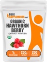 BulkSupplements.com Organichorn Brad לחלץ אבקה - הותורן ברי - Herbal & Gluten חינם, 1g עבור המשרת, 250g (8.8 oz) (Pack of 1)
