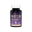 Biotin + Beauty Bell - 25,000 mcg Complex with Collagen, Keratin, MSM - שיער, Skin & Nail Support - Gluten-Free - GMP, ISO 22000, HACCP Certified - COA זמין - 60 קפסולות