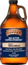 ריבונית Copper Bio-Active Copper Hydrosol, Daily+ 4in-1 תוסף בריאות משותף ועצם*, שיער, עור וציפורים*, בריאות קרדיווסקולרית* ואנרגיה ותמיכה במטבוליזם*, 64ozozoz
