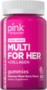 PINK Multivitamin Gummies for Women | Non-GMO Glu &ten Free | Plus Collagen & Biotin