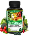טיטנט גארדן בוגר Multivitamin עבור נשים וגברים, 42 פירות וירקות פלוס פרוביוטיקה, תומך אנרגיה Metabolism & Immune System, Daily Multivitamin for Men & Women Non-GMO, 90 Tabs, 30 משרתות, 30 משרתות