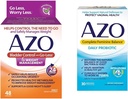 AZO Bladder Control with Go-Less® & Weight Management Dietary Supplementary & Complete Feminine Balance Daily Probiotics for Women, Clinical Proven to Help Protect