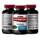 תוסף צמחי טהור - Klamath Blue Algae 500 מ"ג - להגביר את רמות האנרגיה, לשפר את העיכול ולשפר את מערכת החיסון, ספירולינה, chlorella, Klamath Blue Algae אבקת - 1B 60 קפסולות