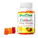 Greenfield Nutritions Kids Gelatin חינם Halal Multivitamin חניכיים - All Essential Halal ויטמינים A, Bs, C, D, Iodine, Zinc for Immunity, Non-GMO, חניכיים הליאל של ילדים (90 Count)