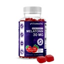 Vitamatic Sugar Free Melatonin 30 מ"ג לחניכיים - 60 משרתות - 60 חניכיים צמחוניות - Non-Habit Forming תוסף (60 Count (Pack of 1)