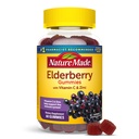 Nature Made Elderberry עם ויטמין C ו- Zinc, תוספת תזונתית לתמיכה ב-Immune, 60 חניכיים ישנות, 30 יום אספקה