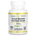 California Gold Nutrition French Pine Bark Extract, Oligopin, 100 מ"ג, 60 קפסולות Veggie