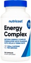 Nutricost Natural Energy Pills Complex 120 Capsules, 100mg Caffeine - Gluten Free - Non-GMO