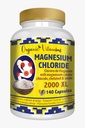 מגנזיום Chloride (Cloruro de Magesio) 140 קפסולות - תוספת גבוהה של מגנזיום עם Citrate, chelated ו Oxide High Potency Mg. Easy to Swallow, non-GMO