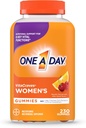 One A Day Women's Multivitamin Gummies, Multivitamin לנשים עם ויטמין A, C, E, ויטמין D ו- Zinc for Immune Health Support, 230 ספירה
